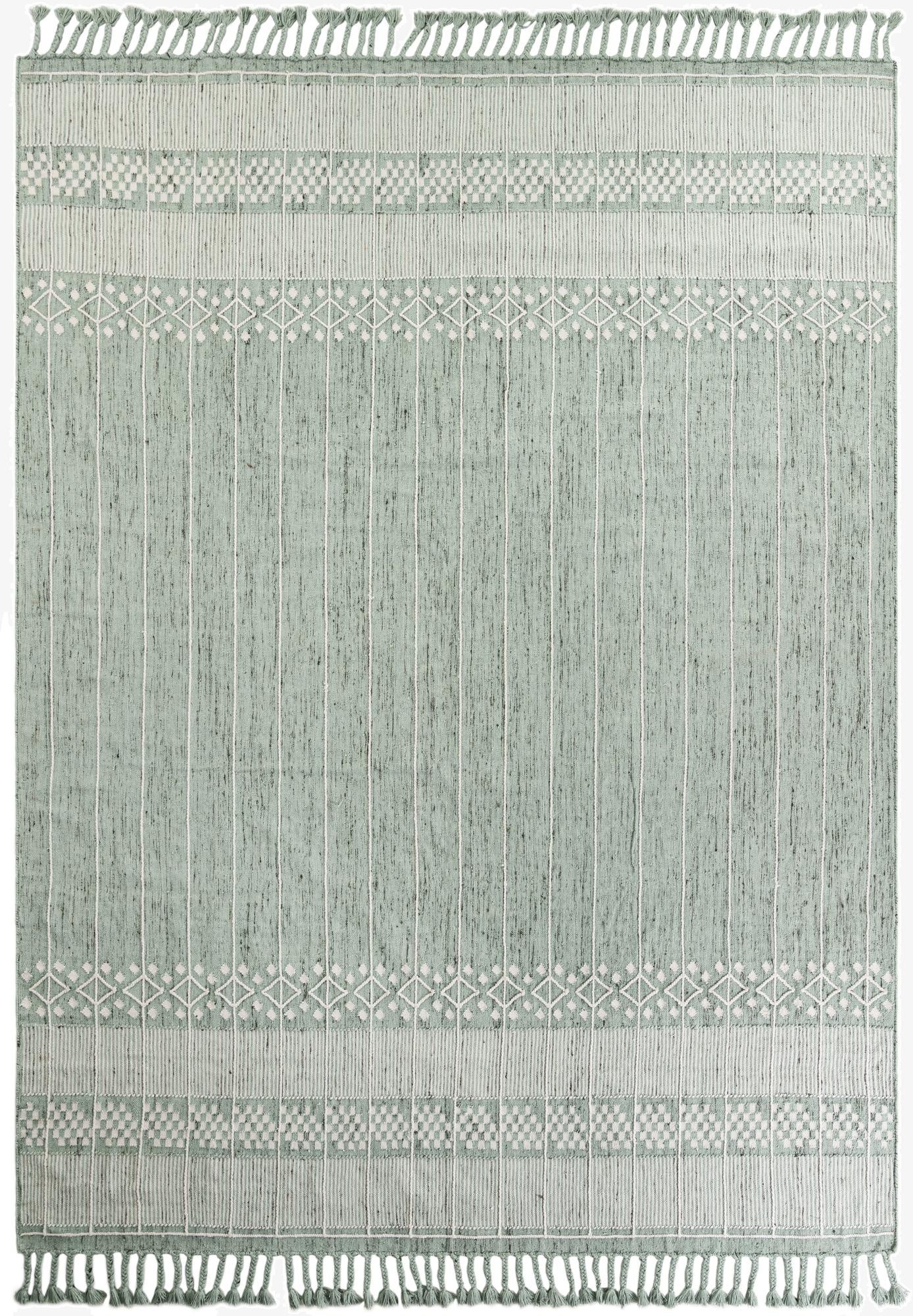 10' x 14' 1  Washable Eco Bohemian Indoor / Outdoor Rug