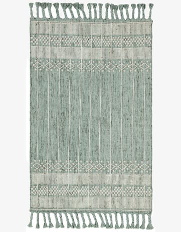 5' 1 x 8' Easy-Clean Eco Bohemian Indoor / Outdoor Rug