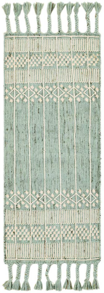 Detail image of 2' 2 x 5' 1 Easy-Clean Eco Bohemian Indoor / Outdoor Runner Rug