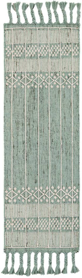 Detail image of 2' 2 x 6' 7 Easy-Clean Eco Bohemian Indoor / Outdoor Runner Rug