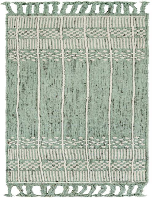 Detail image of 2' 2 x 8' 2 Easy-Clean Eco Bohemian Indoor / Outdoor Runner Rug