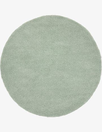 8' x 8' Solid Frieze Round Rug