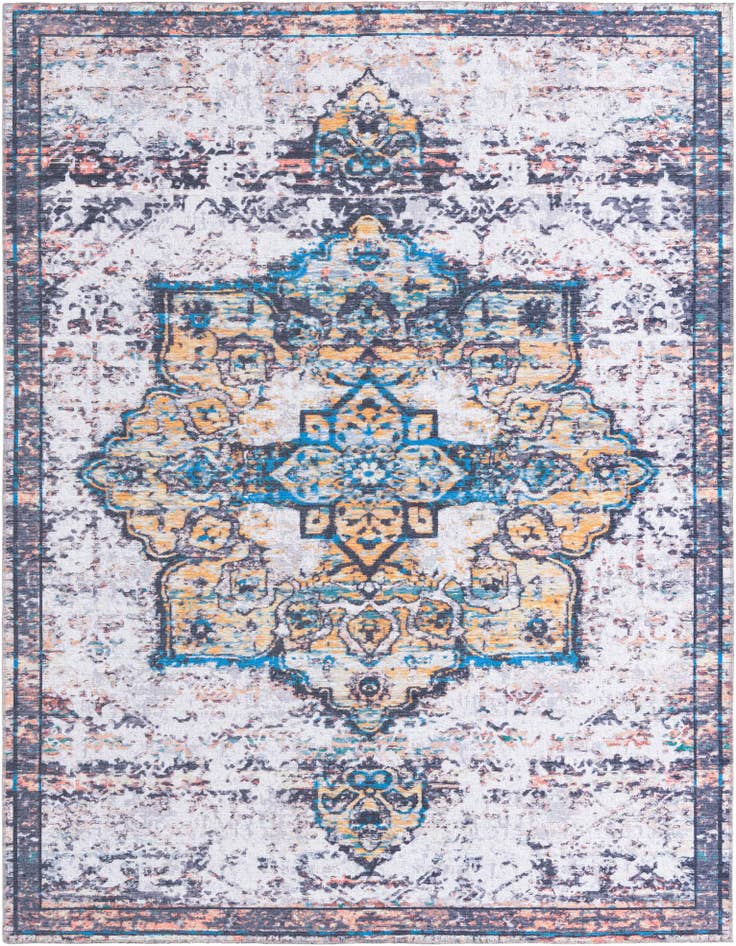 Detail image of 7' 10 x 10' Washable Francesca Rug