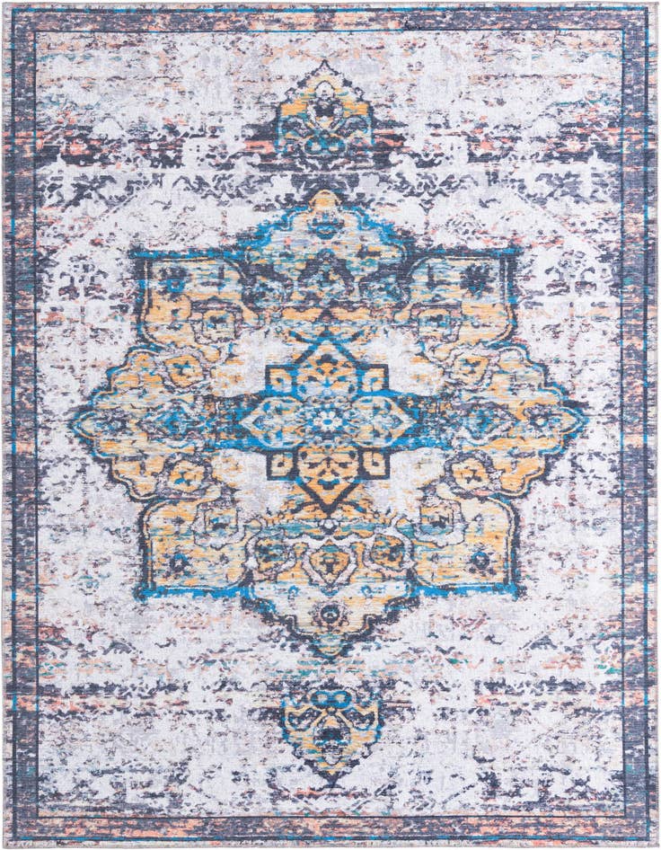 Detail image of 7' 10 x 11' Washable Francesca Rug