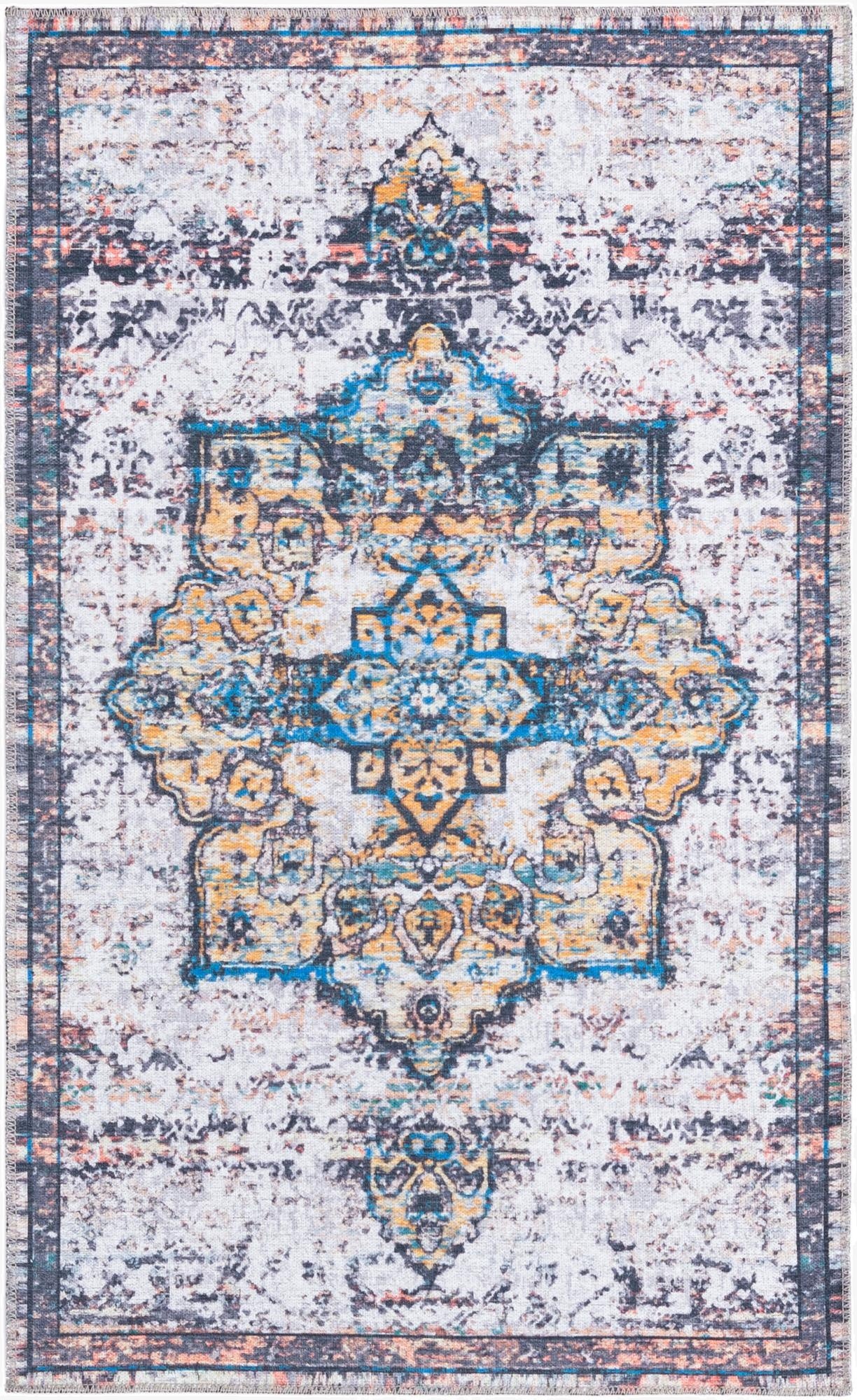  3' 3 x 5' 3  Washable Francesca Rug