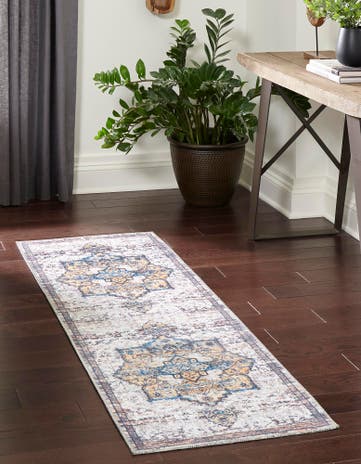 2' x 13' Washable Francesca Runner Rug