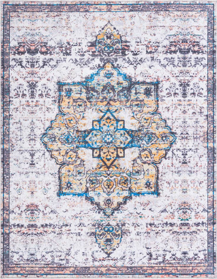 Detail image of 10' 6 x 10' 6 Washable Francesca Square Rug