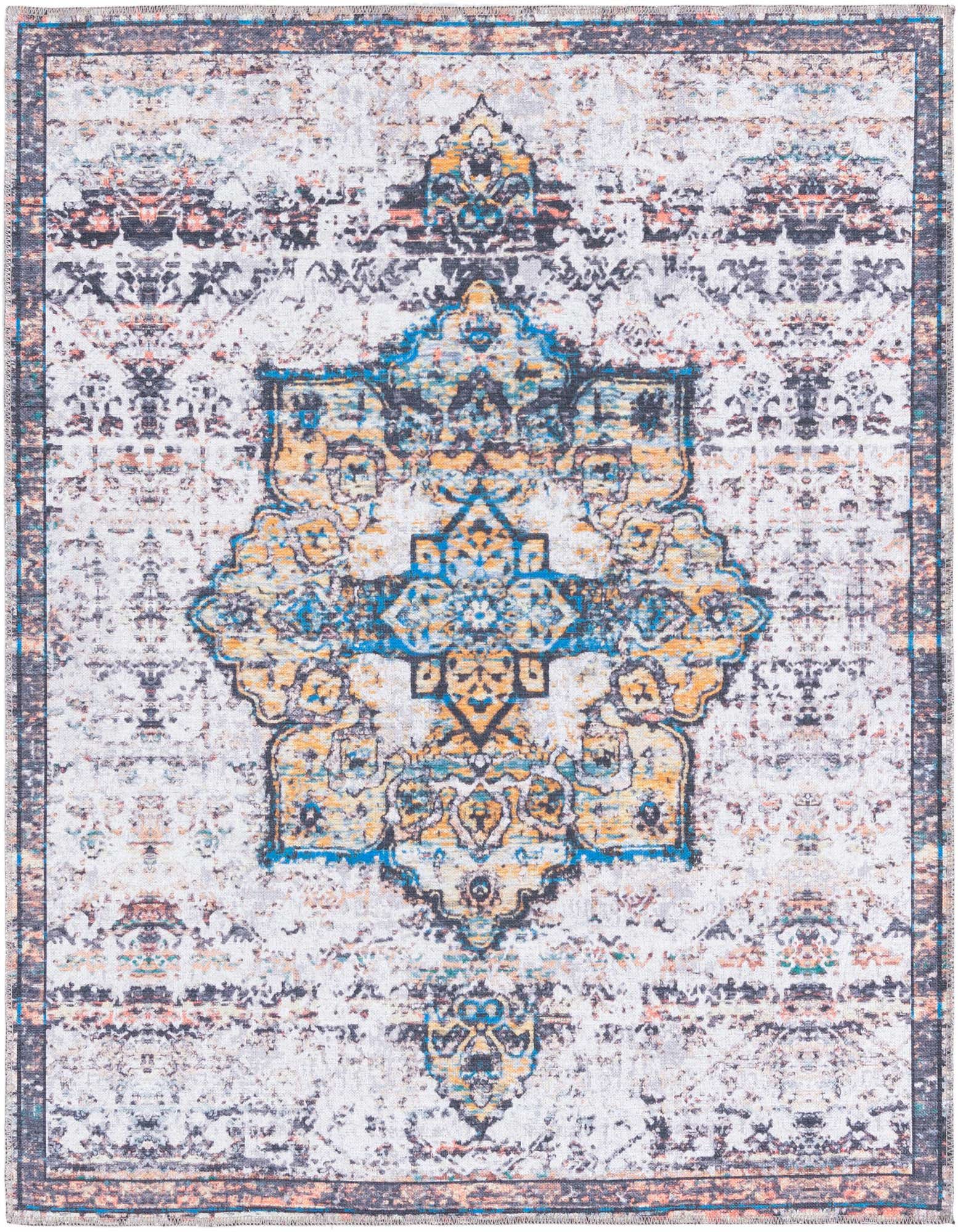 5' 3 x 5' 3 Washable Renaissance Square Rug