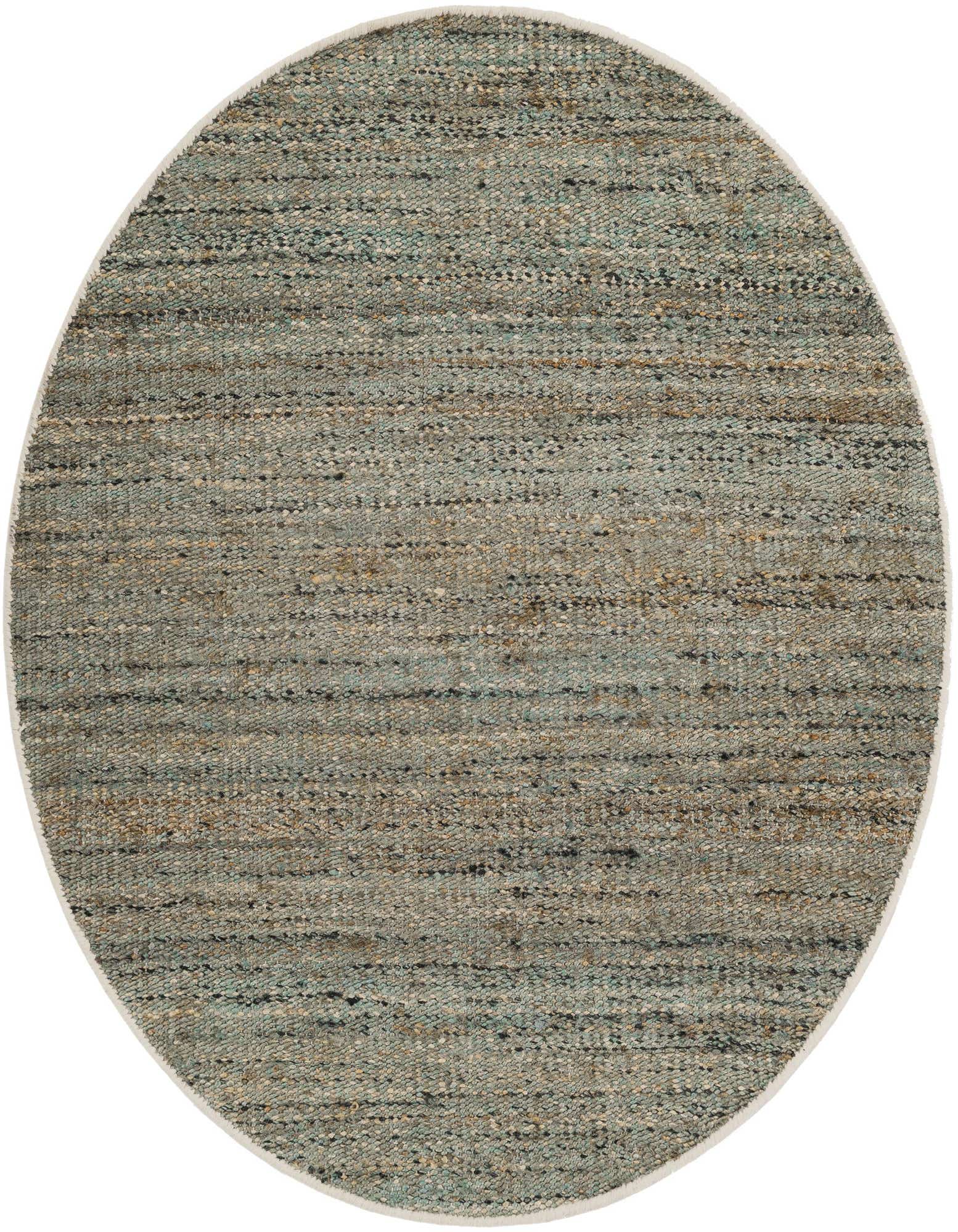 4' 1 x 4' 1 Hand Woven Palm Beach Jute Round Rug