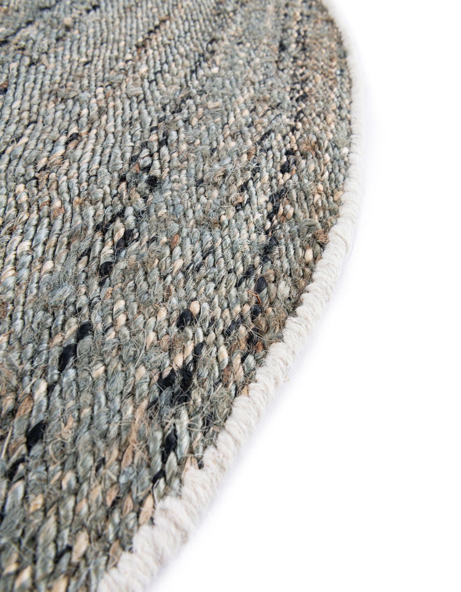 5' 3 x 5' 3 Hand Woven Palm Beach Jute Round Rug