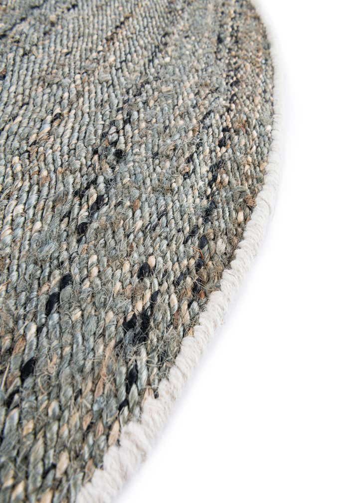 4' 1 x 4' 1 Hand Woven Palm Beach Jute Round Rug