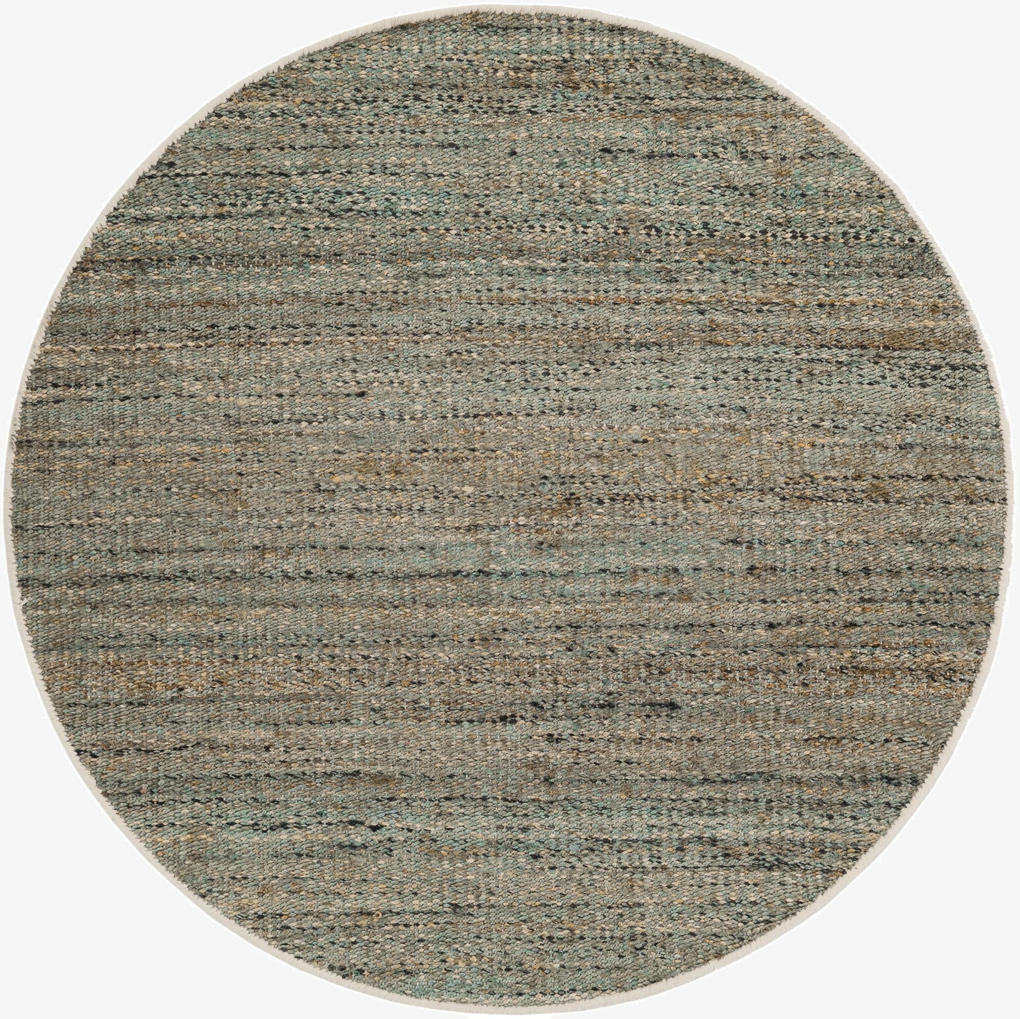 4' 1 x 4' 1  Hand Woven Palm Beach Jute Round Rug