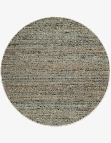 4' 1 x 4' 1 Hand Woven Palm Beach Jute Round Rug