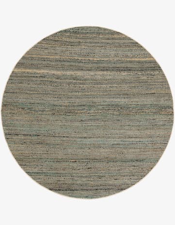 7' 10 x 7' 10 Hand Woven Palm Beach Jute Round Rug