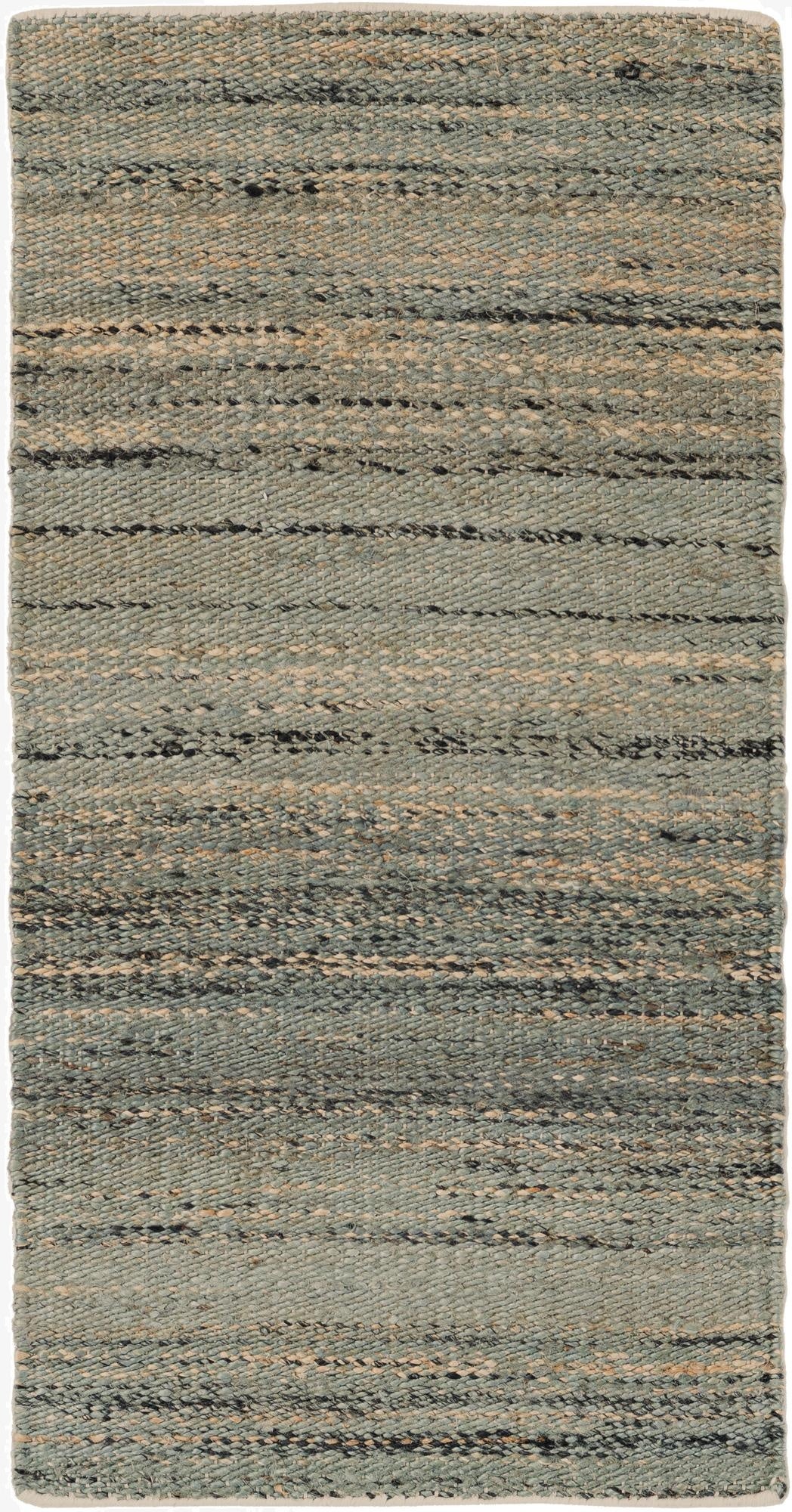 2' x 4' 1  Hand Woven Palm Beach Jute Runner Rug