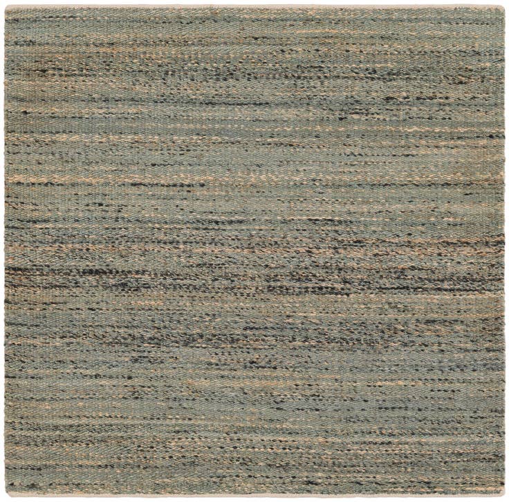 Detail image of 4' 1 x 4' 1 Hand Woven Palm Beach Jute Square Rug