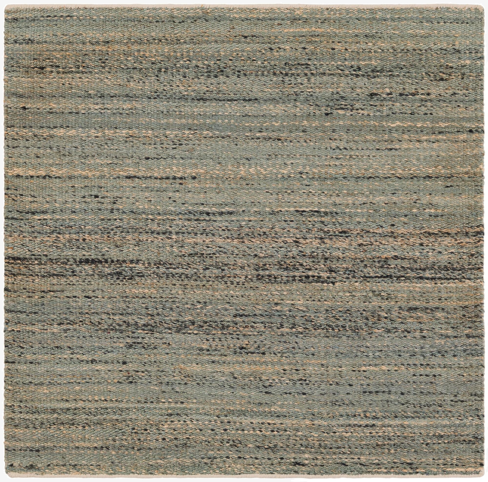 4' 1 x 4' 1  Hand Woven Palm Beach Jute Square Rug