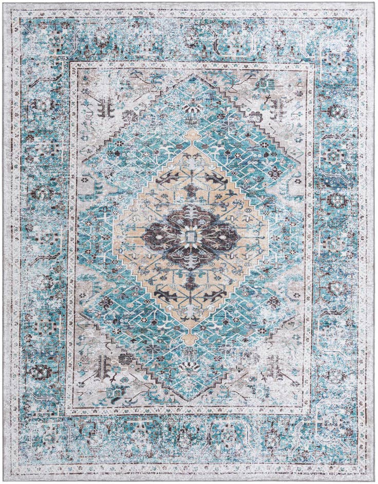 Detail image of 7' 10 x 10' Washable Yara Rug