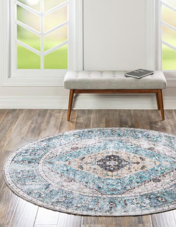 9' 10 x 9' 10 Yara Round Rug
