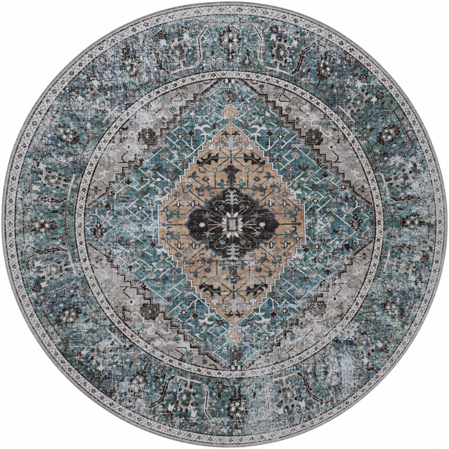9' 10 x 9' 10 Yara Round Rug