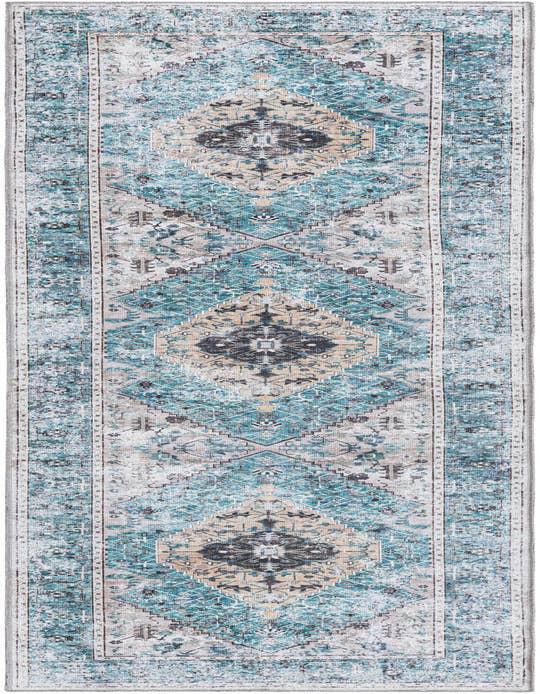 Detail image of 2' 7 x 10' Washable Yara Runner Rug