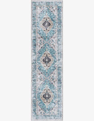 Seaglass Washable Yara Runner Rug