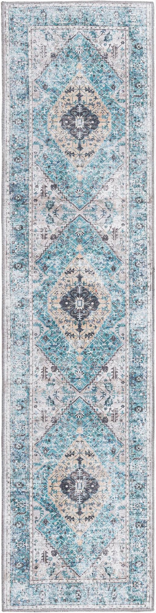 2' x 8'  Washable Yara Runner Rug