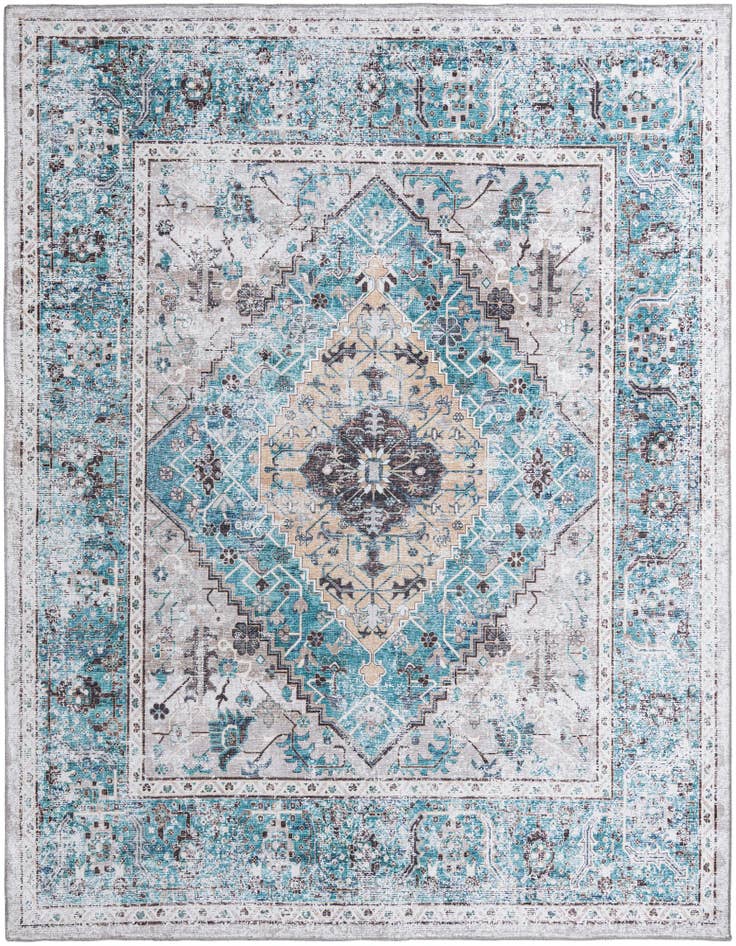 Detail image of 7' 10 x 7' 10 Washable Yara Square Rug