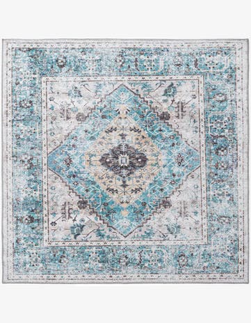 5' x 5' Washable Yara Square Rug
