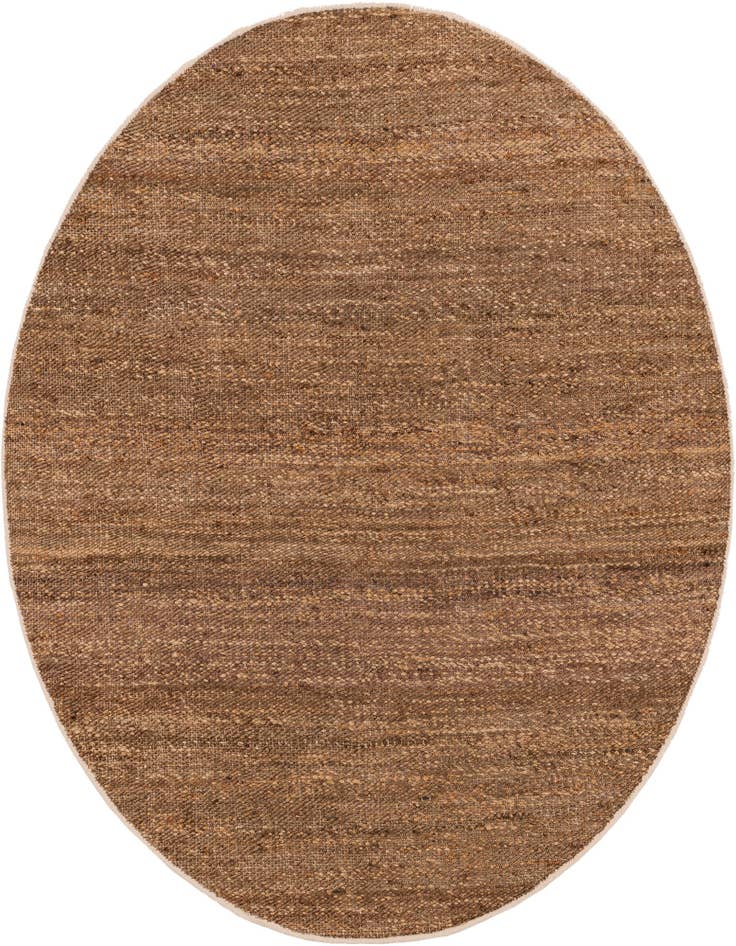 Detail image of 5' 3 x 5' 3 Hand Woven Palm Beach Jute Round Rug