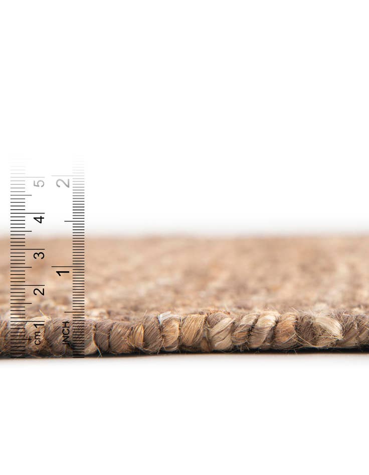 Detail image of 4' 1 x 4' 1 Hand Woven Palm Beach Jute Square Rug
