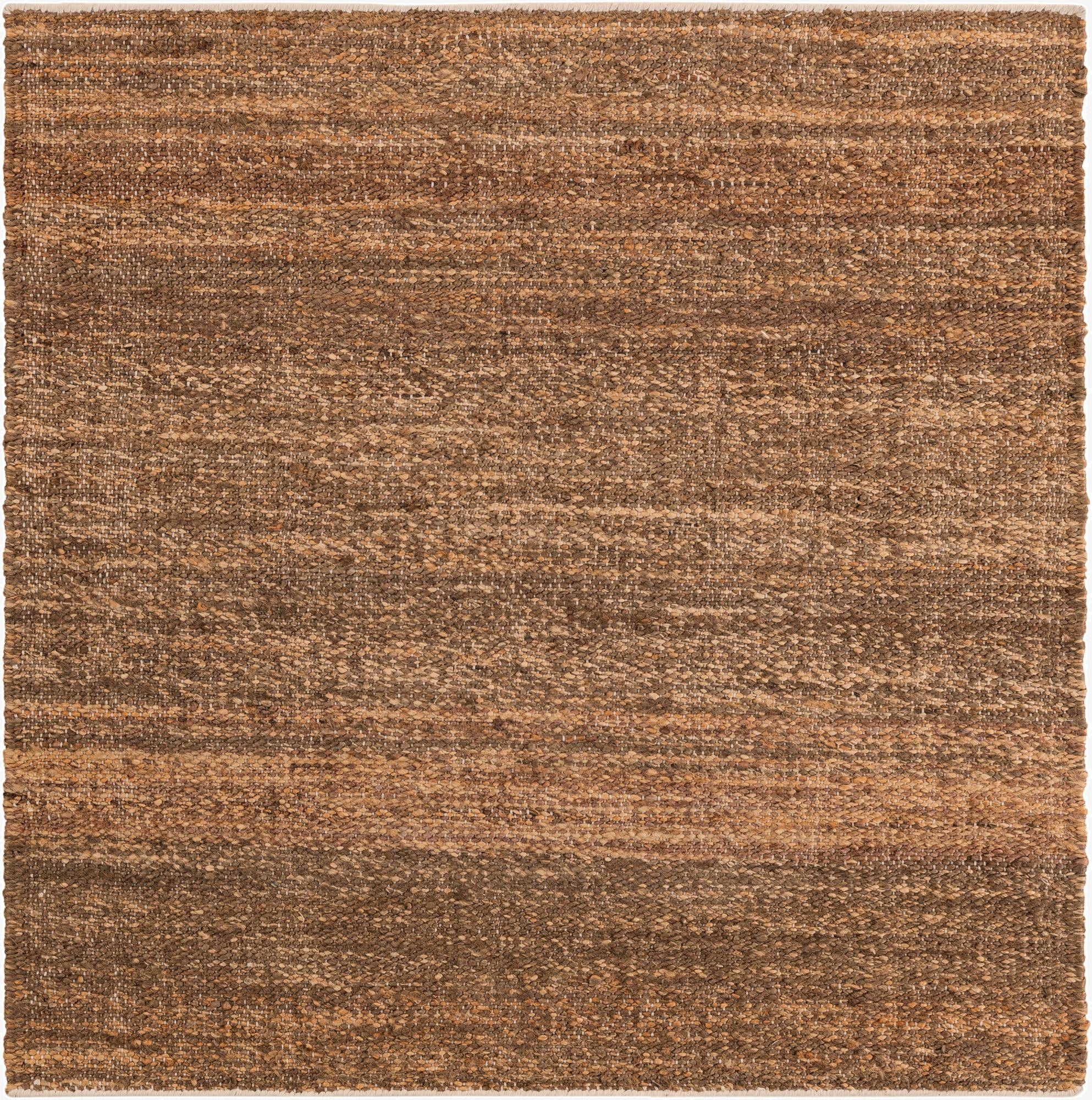 4' 1 x 4' 1  Hand Woven Palm Beach Jute Square Rug