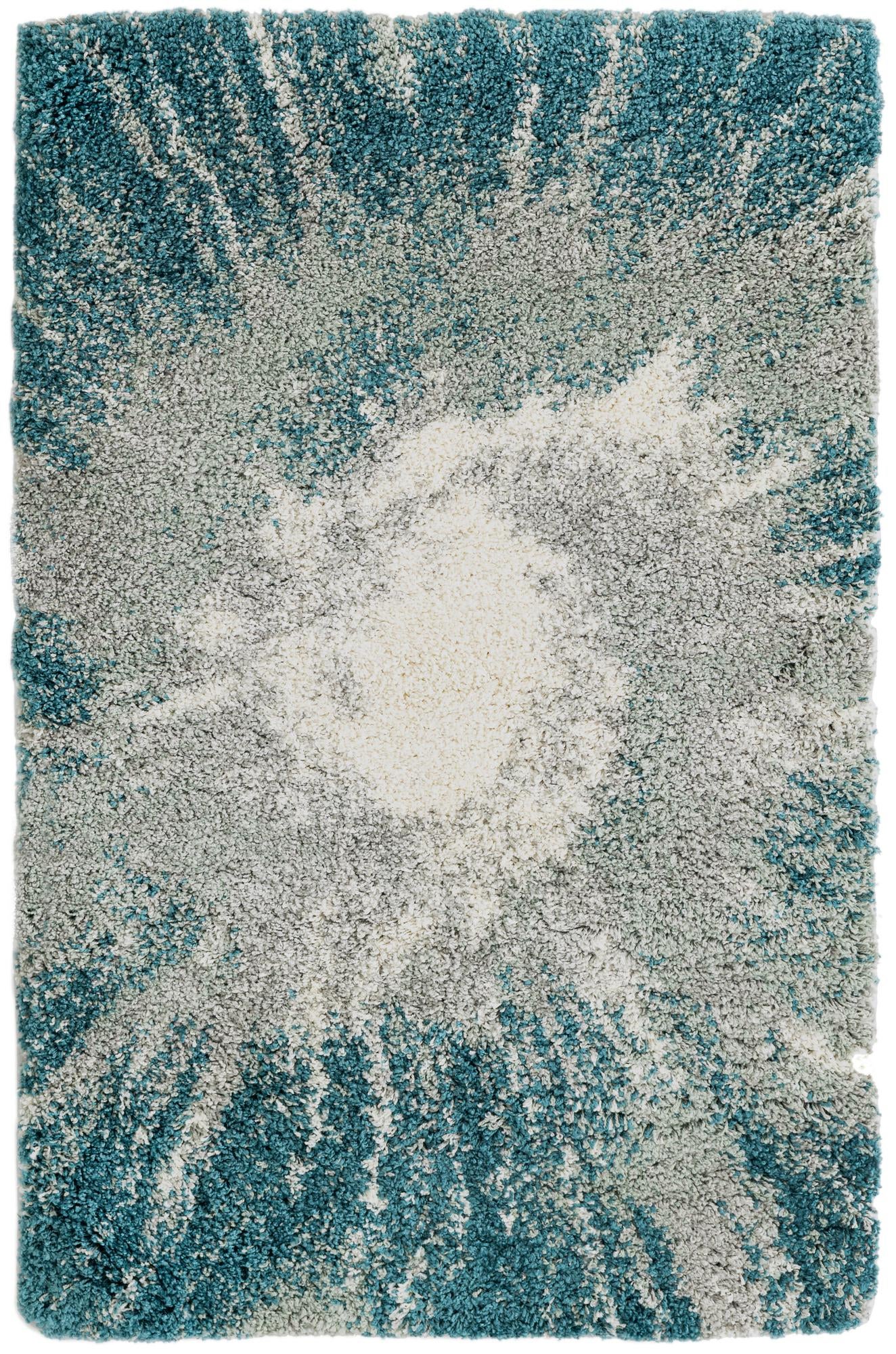 3' 3 x 5' 3 Shirley · Abstract Shag Rug, teal