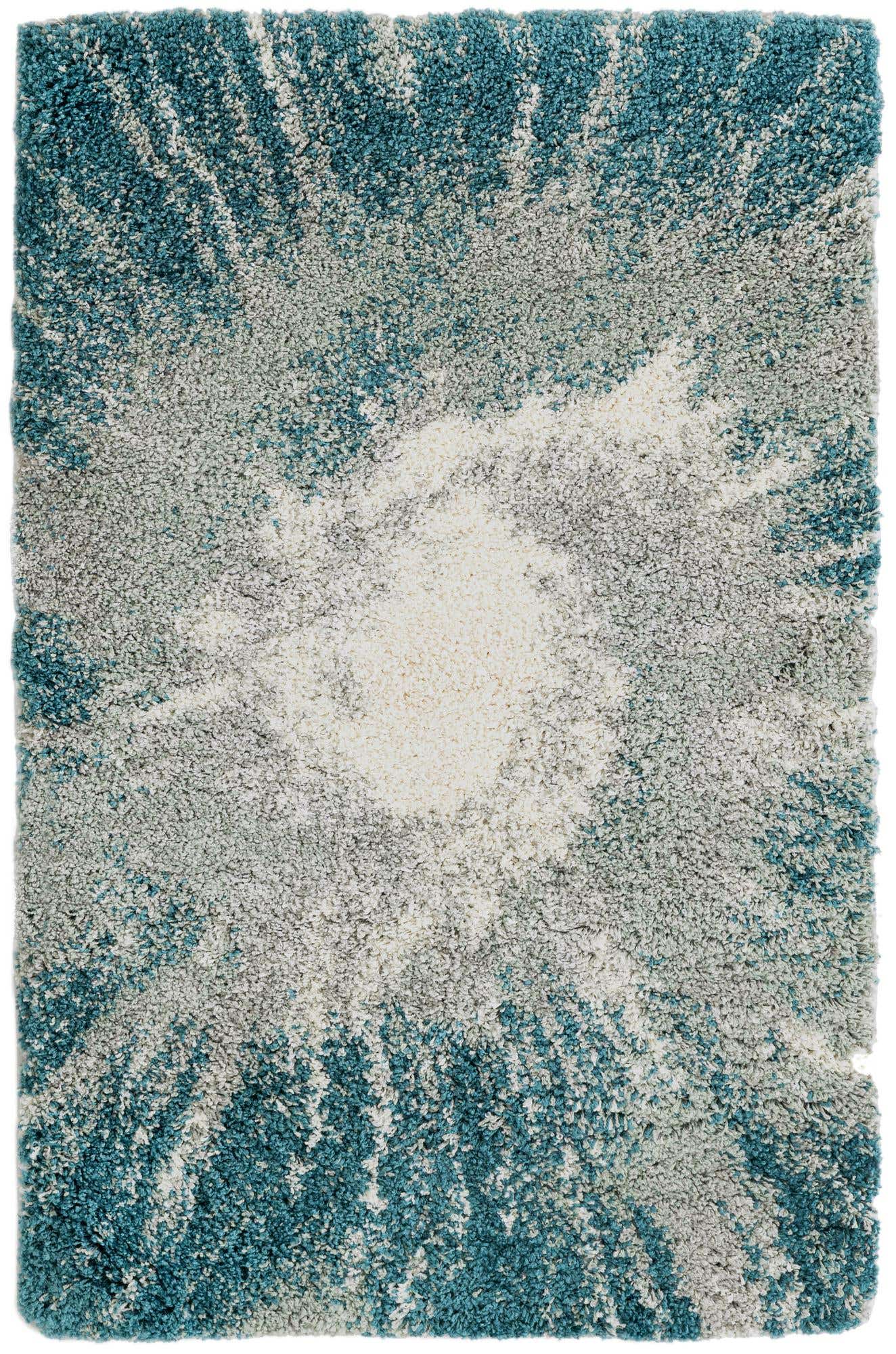 3' 3 x 5' 3 Shirley · Abstract Shag Rug, teal