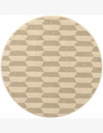 Sidney · Geometric rug, ivory and light brown