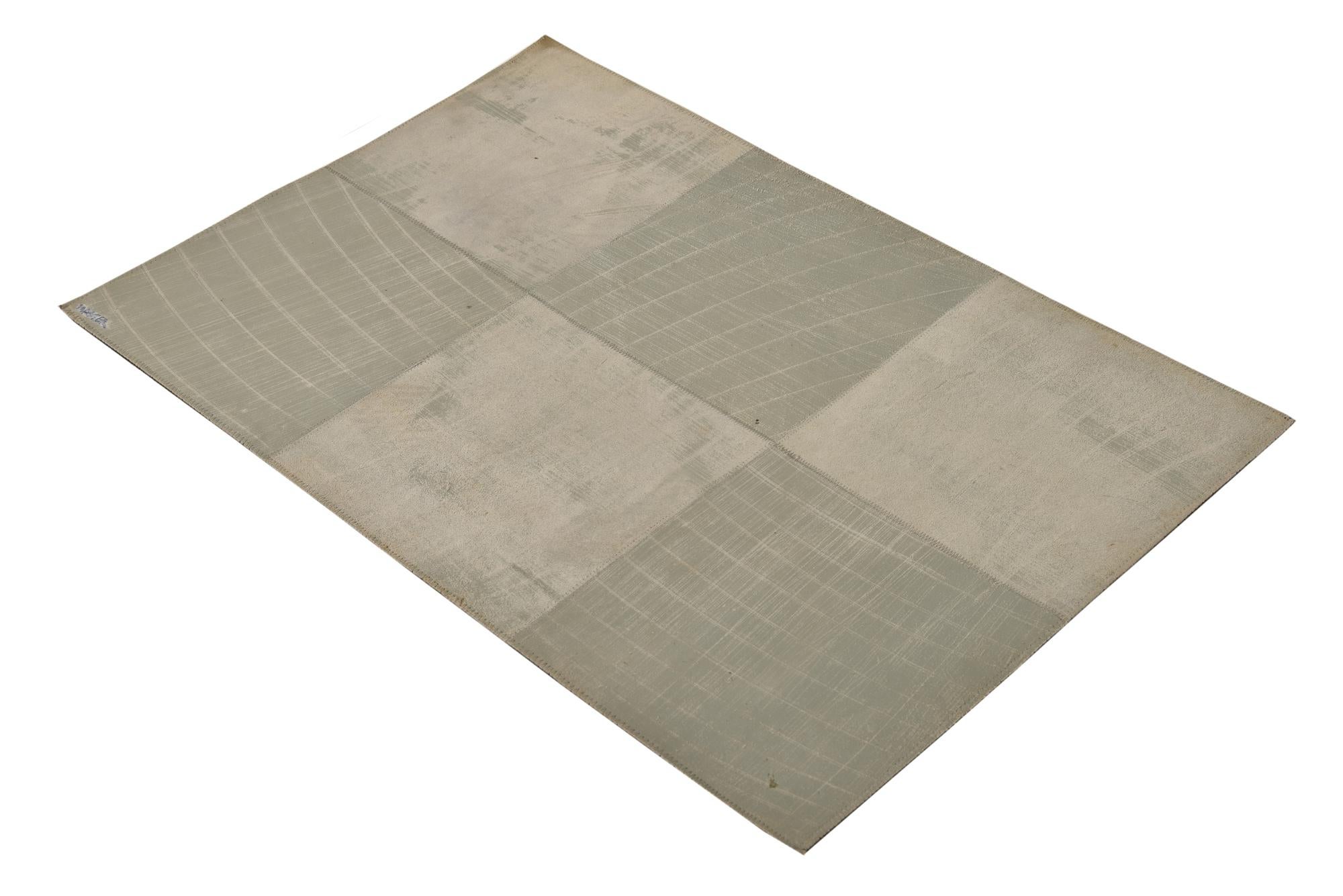 2' x 3' Cowhide Leather Rug