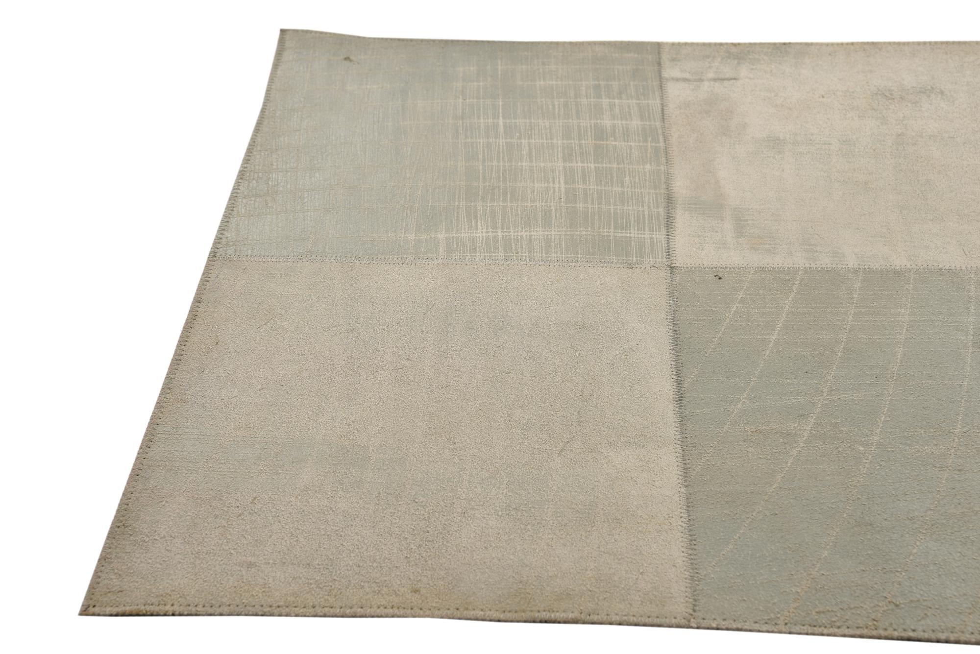 2' x 3' Cowhide Leather Rug