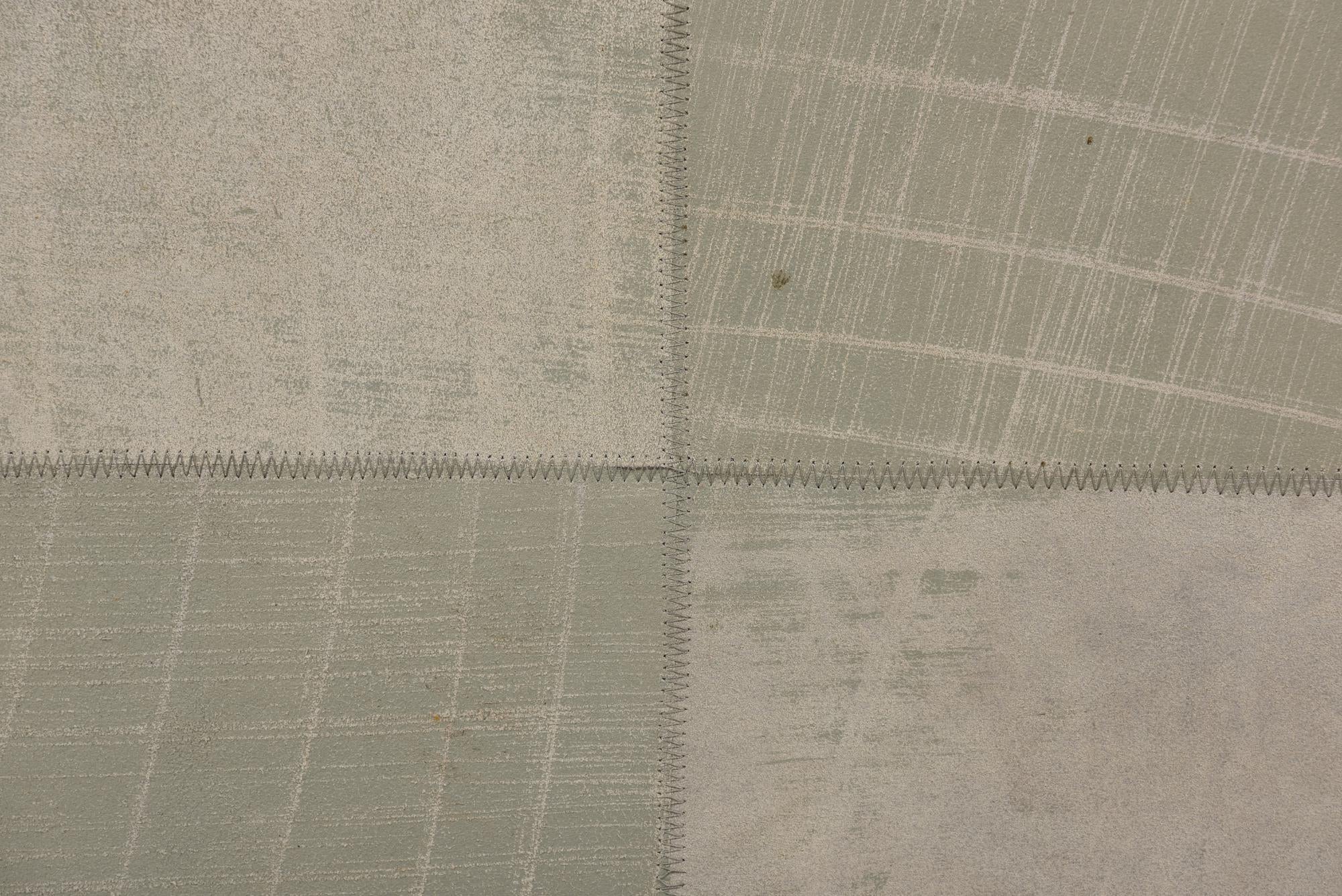 2' x 3' Cowhide Leather Rug