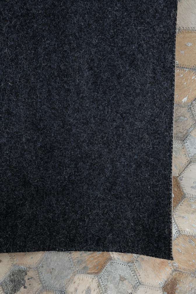 5' 2 x 7' 10 Cowhide Leather Rug