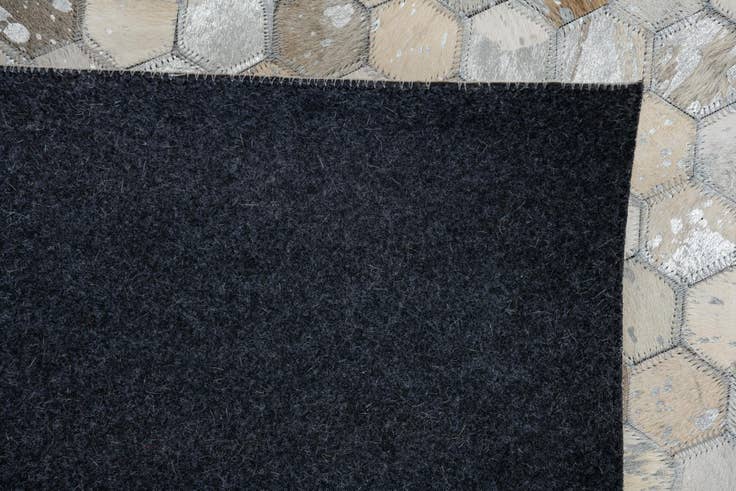 Detail image of 5' 1 x 7' 10 Cowhide Leather Rug