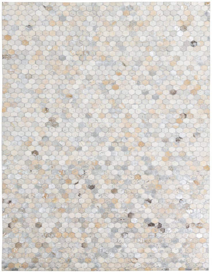 Detail image of 5' 1 x 7' 10 Cowhide Leather Rug