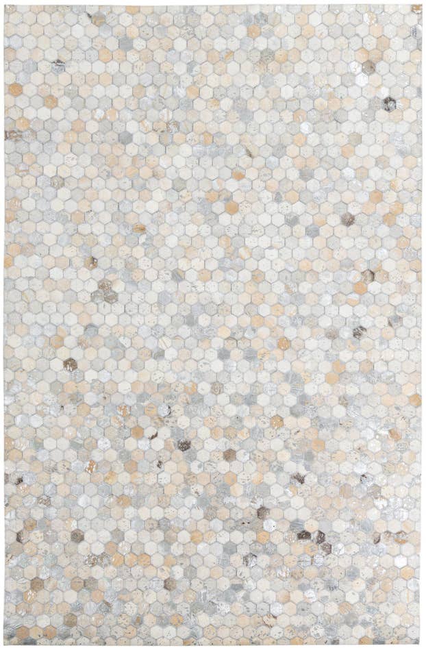 Detail image of 5' 1 x 7' 10 Cowhide Leather Rug