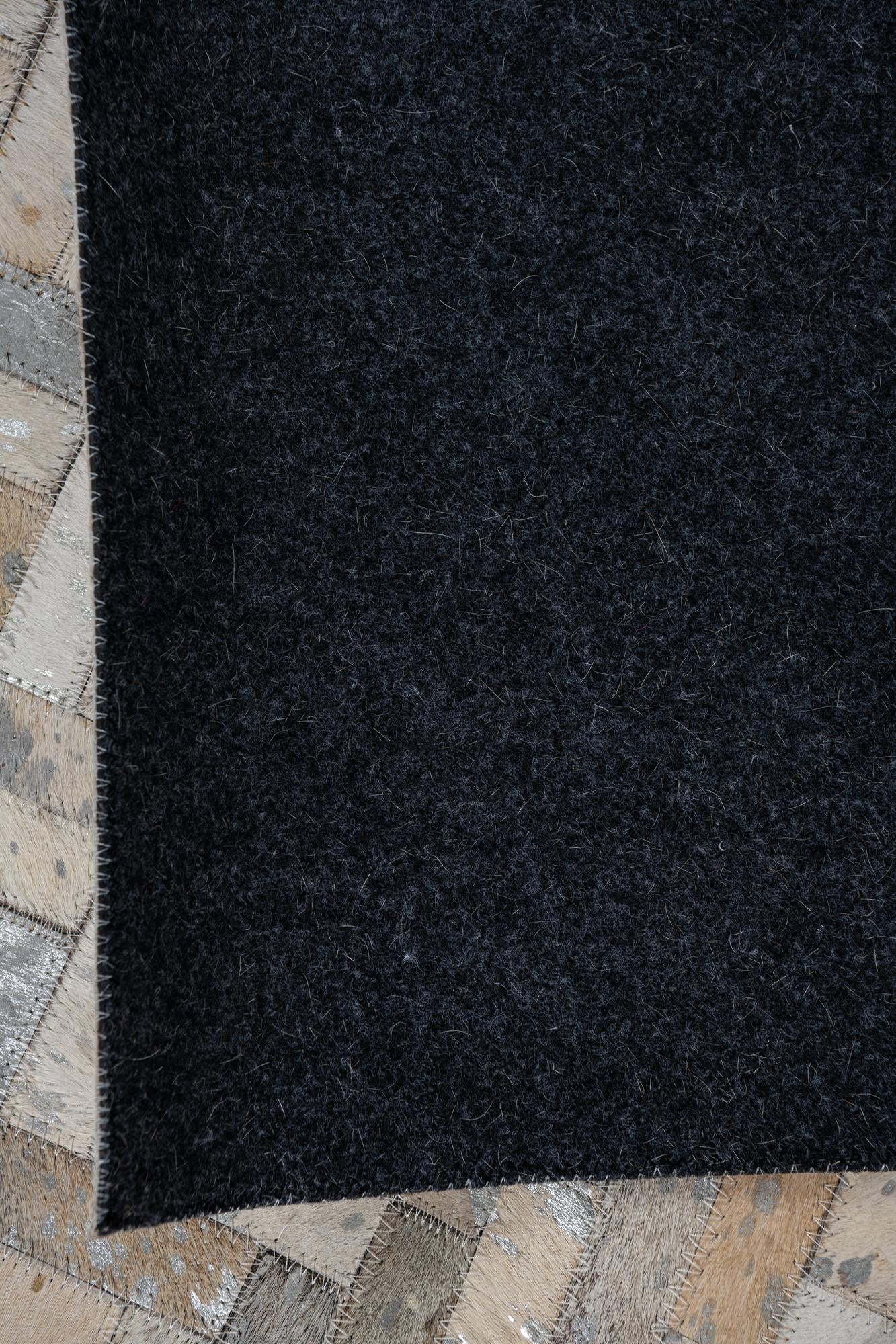 8' 1 x 9' 9 Cowhide Leather Rug