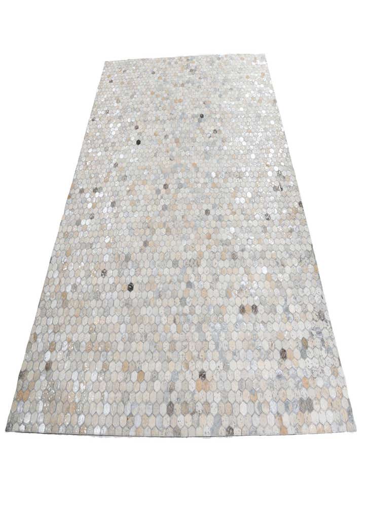 8' 1 x 9' 9 Cowhide Leather Rug