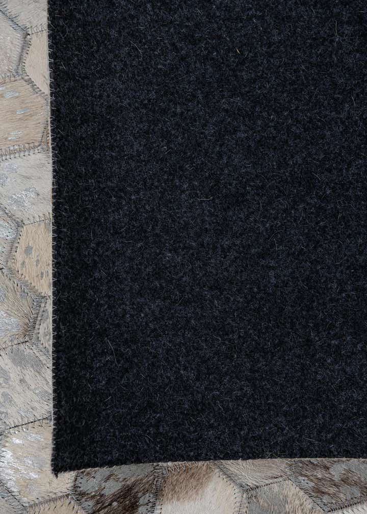 8' 1 x 9' 9 Cowhide Leather Rug