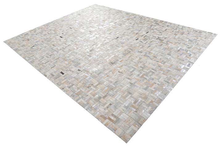 8' x 10' Cowhide Leather Rug