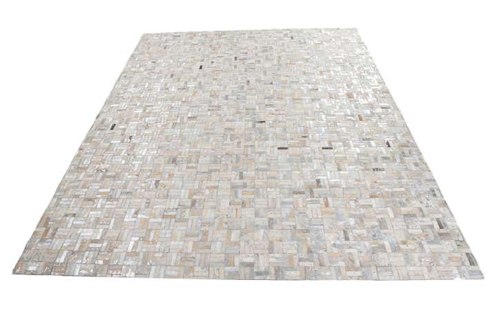 8' x 10' Cowhide Leather Rug