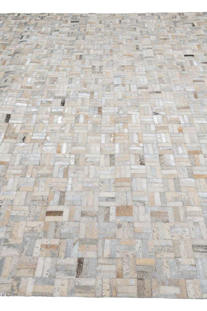8' x 10' Cowhide Leather Rug