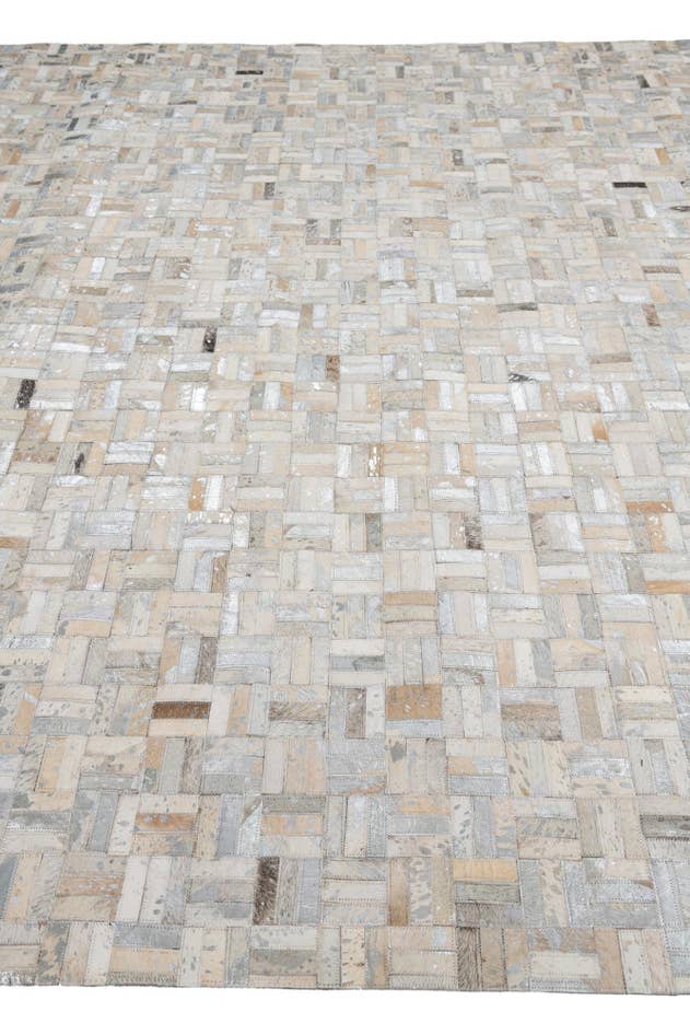 Detail image of 8' x 10' Cowhide Leather Rug