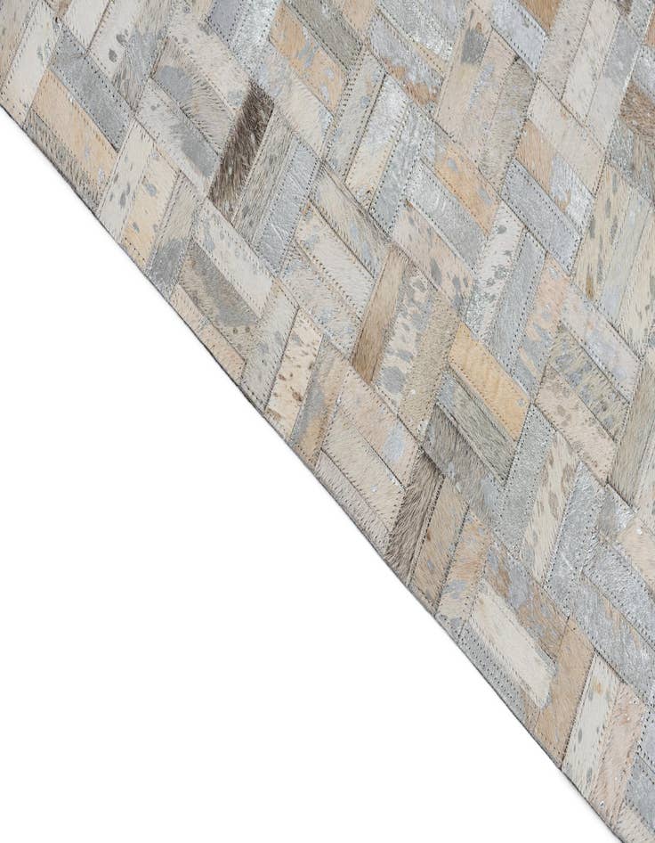 Detail image of 8' x 10' Cowhide Leather Rug